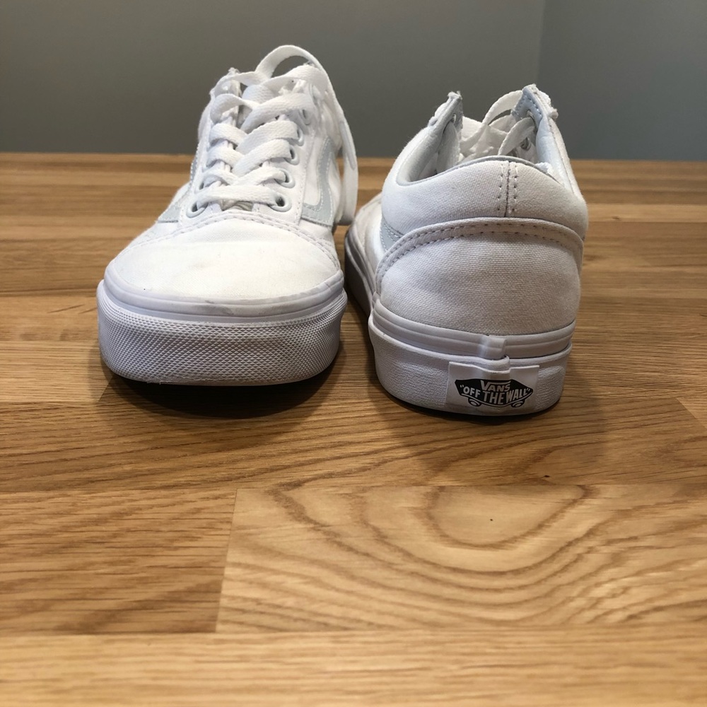 White Old Skool Vans